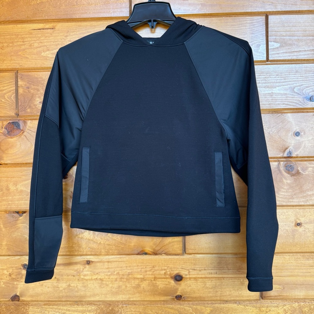 Athleta Black Hooded Sweatshirt